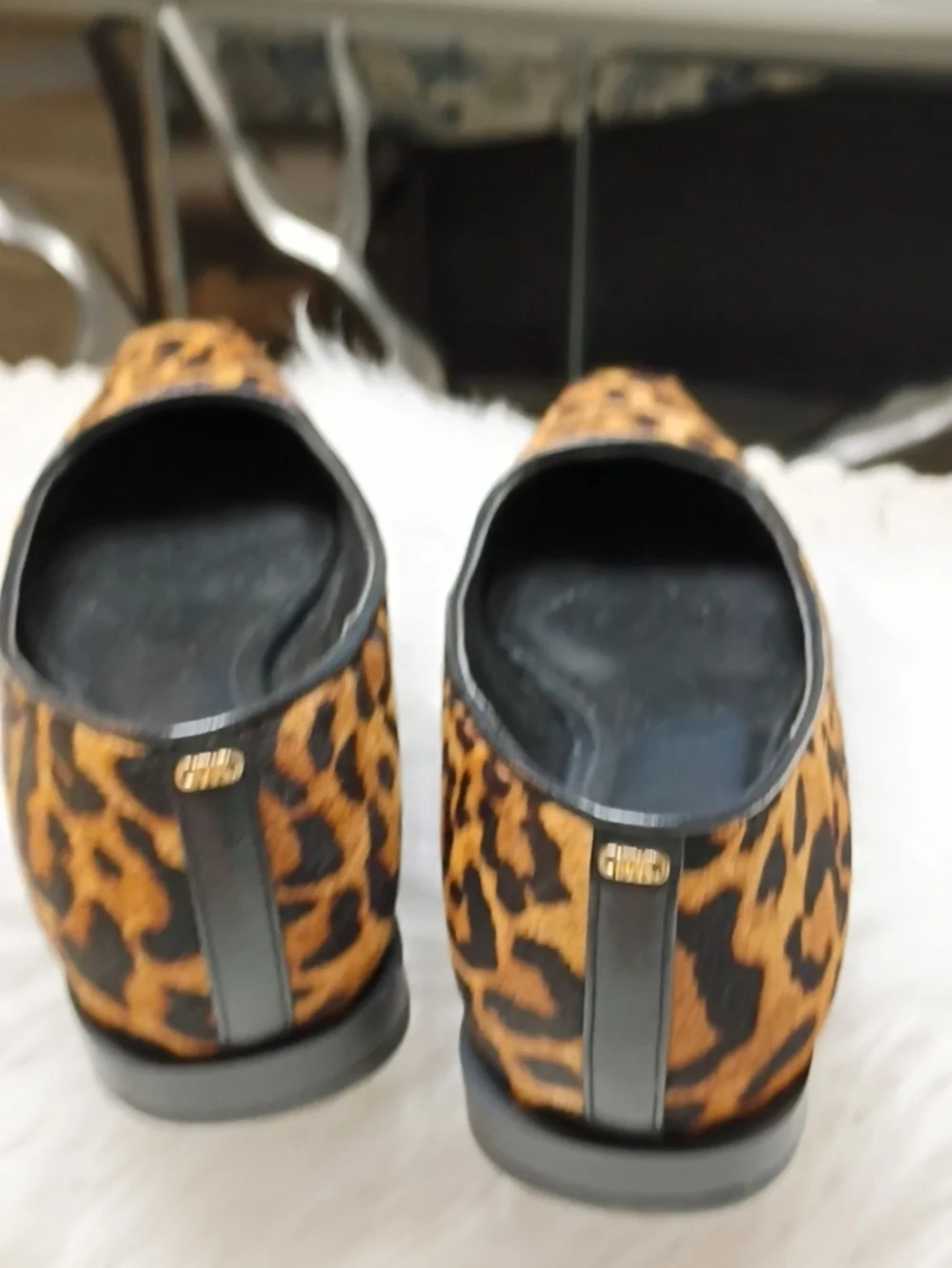 Michael Kors Darrah Cheetah Print Cow Fur Ballet Flats Women’s 6M